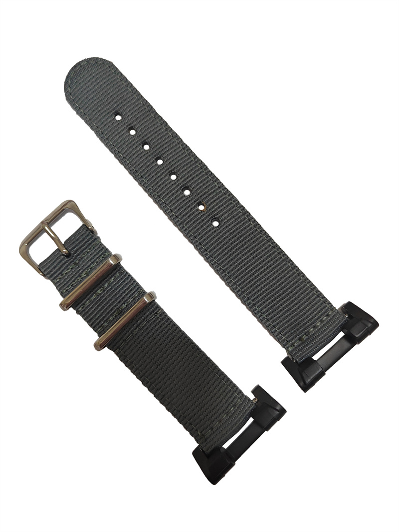22mm 2-piece Nato Watch Band Nylon Strap Metal Adapters Kit for Casio GShock GSteel GST110 GSTB100 GST300 GST400