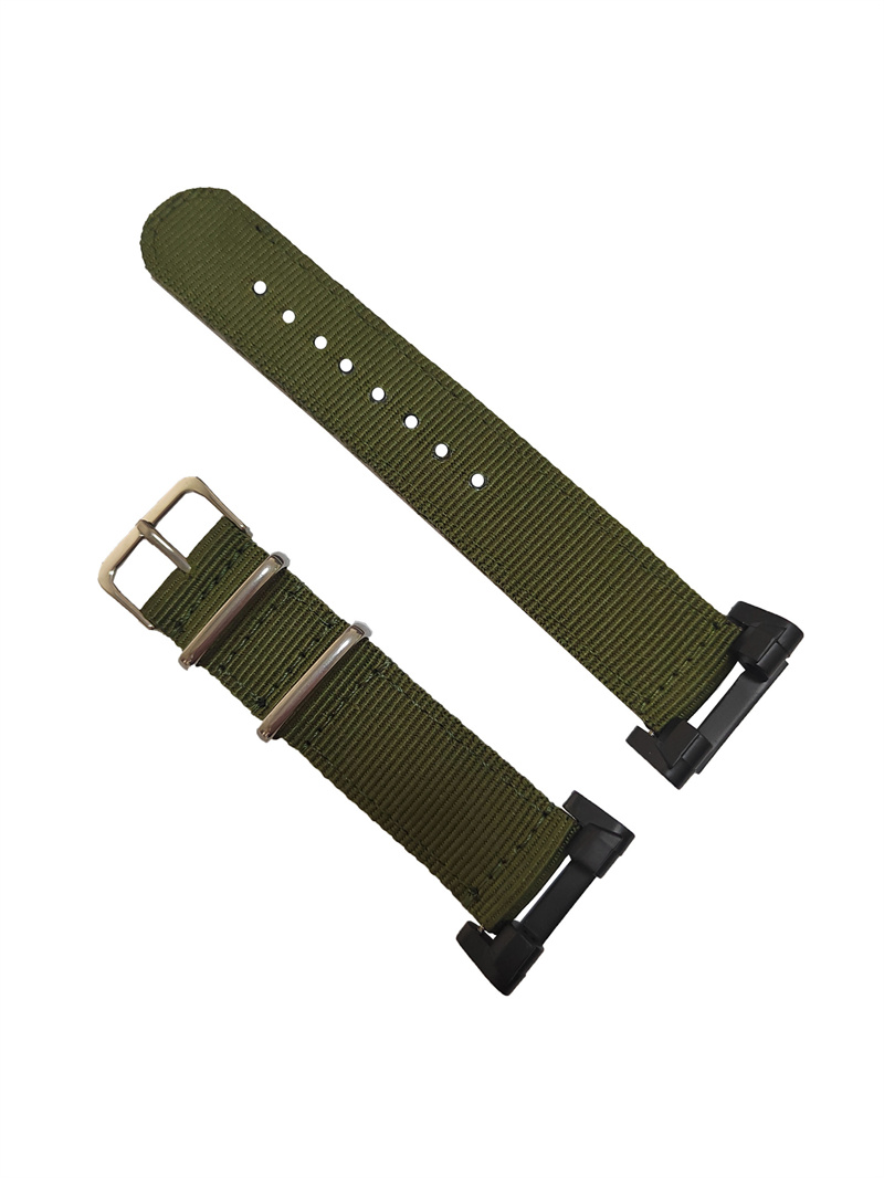 22mm 2-piece Nato Watch Band Nylon Strap Metal Adapters Kit for Casio GShock GSteel GST110 GSTB100 GST300 GST400