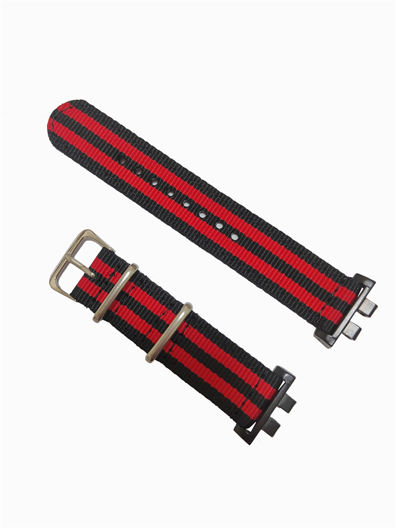 20mm 2-piece Colorful Watch Band Nylon Strap Metal Adapters Kit for Casio GShock GMW-B5000 Metal Square