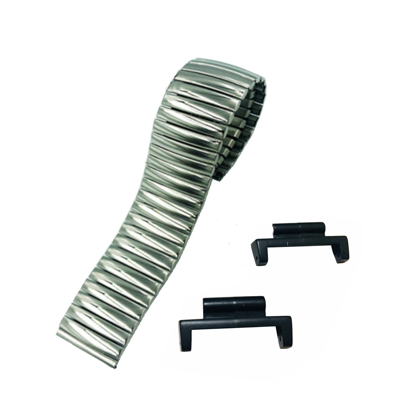 20mm Brushed Metal Stainless Steel Expans Stretch Watch Band Metal Adapters Kit for Casio GShock 5600/5610 G100 GW2310 DW6600/GW6900 GA800 5700